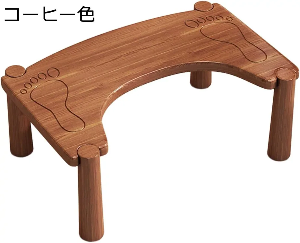 【20%OFFクーポン付き】トイレ フットスツール 踏み台?大人?木製 厚め?丈夫 低い 滑り止め 疲労軽減?体圧分散 持ち便利 多機能 足置き台?おしゃれ?シンプル 便秘 解消 オフィス用 デスク下 室内 お手伝い 補助台 ステップ台 コーヒー色