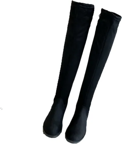 【20%OFFクーポン付き】ニーハイブーツ 24-26cm ローヒール3cm スエード オーバーニー レディース ロングブーツ 大きいサイズ 春秋冬 長靴 太ヒール 簡約 弾力性 落ちない 細見え 歩きやすい セクシー おしゃれ