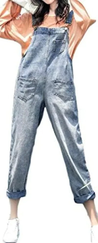 【20%OFFクーポン付き】サロペットパンツ レディース ゆったり デニムパンツ ファッション オールインワン おしゃれ ジーンズ ストリート系 春