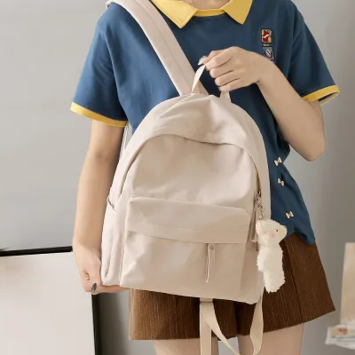 【20%OFFクーポン付き】リュック レディース 通学 大容量 リュックサック おしゃれ キャンバス バックパック かわいい A4 軽量 高校生 大学生 通勤 森ガール シンプル カジュアル 背面ポケット