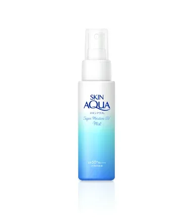 【4個セット】 ロート製薬 スキンアクア スーパーモイスチャーUVミスト 60ml 日焼け止め SPF50+/PA++++/UV耐水性 ヒアルロン酸 スーパーウォータープルーフ 顔からだ用 日焼け シミ予防 紫外線 お取り寄せ OY