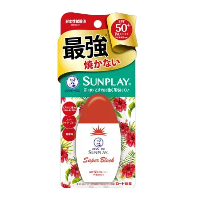 ロート製薬 メンソレータム サンプレイ スーパーブロック 30g 強力 最強 日焼け止め 汗・水に強い SPF50+/PA++++/UV耐水性 お取り寄せ OY