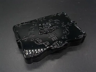 ■美品■ ANNASUI アナスイ あぶらとり紙ケース ミラー コンパクト メイク用品 ブラック系 DY0312