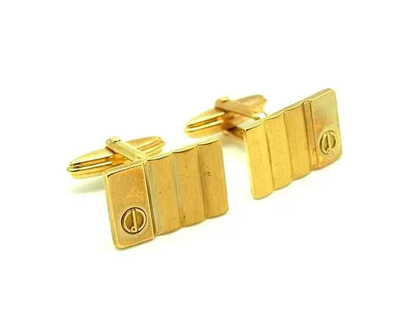 dunhill ダンヒル カフスボタン カフリンクス アクセサリー ビジネス 紳士 メンズ ゴールド系 DJ3980