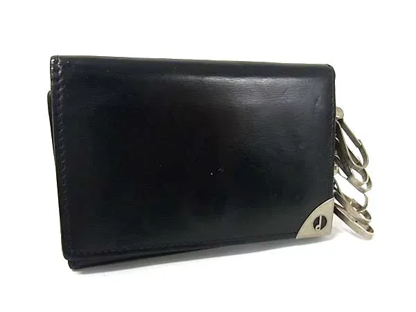 dunhill ダンヒル レザー 6連 キーケース 鍵入れ メンズ レディース ブラック系 ウォレット ファッション小物 普段使い 中古 DK4723