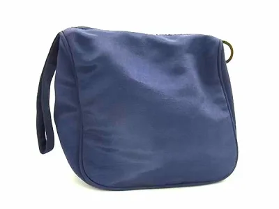 ■美品■ ChristianDior クリスチャンディオール ナイロン マルチポーチ マルチケース 小物入れ レディース ブルー系 DJ4725