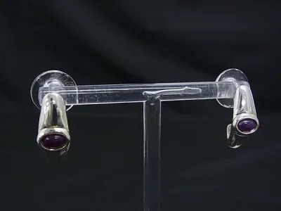 ■美品■ MONET モネ ピアス アクセサリー レディース シルバー系×パープル系 DN6077