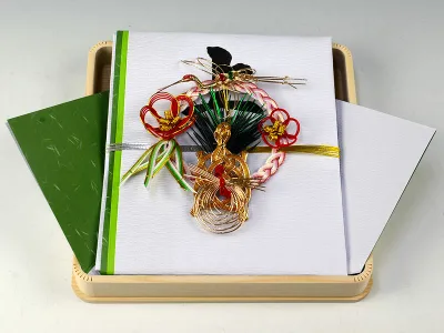 受書(結納に対する受書)白木台付【四角】