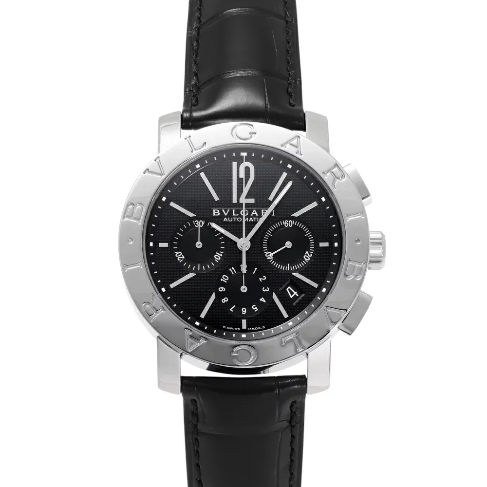 ブルガリ BVLGARI ブルガリブルガリ クロノグラフ 101558 BB42BSLDCH ブラック文字盤 新品 腕時計 メンズ