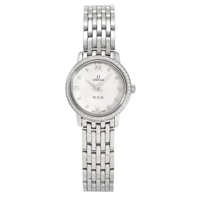 オメガ OMEGA デ・ヴィル プレステージ 424.15.24.60.52.001 シルバー文字盤 新品 腕時計 レディース
