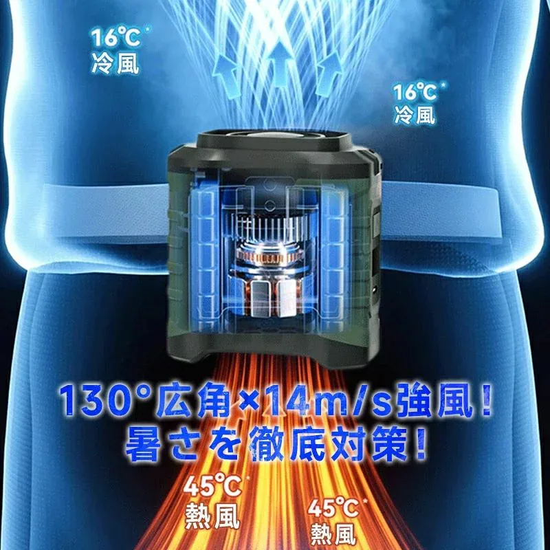 扇風機 腰掛け 小型 静音 卓上 腰掛け扇風機 携帯 ミニ扇風機 首かけ 腰掛け USB充電式 5枚羽根 アウトドア 父の日