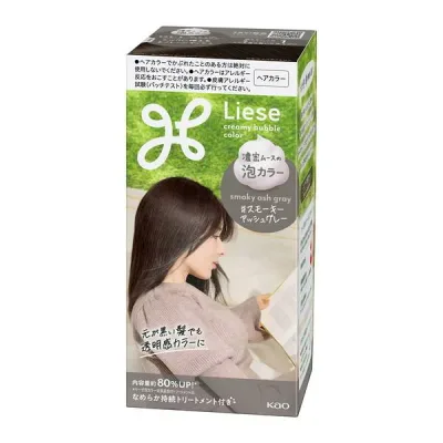 【医薬部外品】花王(株) リーゼ 泡カラー スモーキーアッシュグレー
