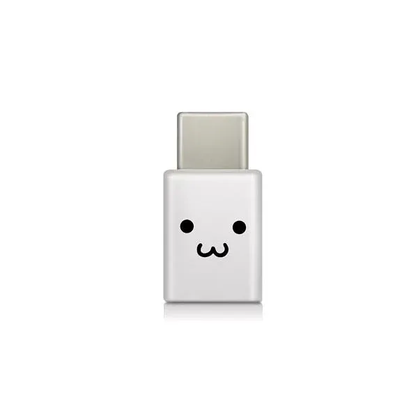(まとめ) スマートフォン用USB変換アダプタ/USB(microBメス)-USB(Cオス)/ホワイトフェイス MPA-MBFCMADNWHF【×5セット】 白 のUSB変換アダプタでスマホ接続をスムーズに GETでお得 スマホライフを快適に 白