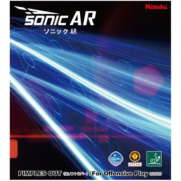 Nittaku(ニッタク) エネルギー集約型表ソフトラバー SONIC AR ソニック ARブラックTA(特厚) 黒 エネルギーを集約し、驚異的な速さと力強さを実現する、究極の表ソフトラバー SONIC ARブラックTA(特厚)は、あなたのプレーを革命的な次元へと導きます 黒