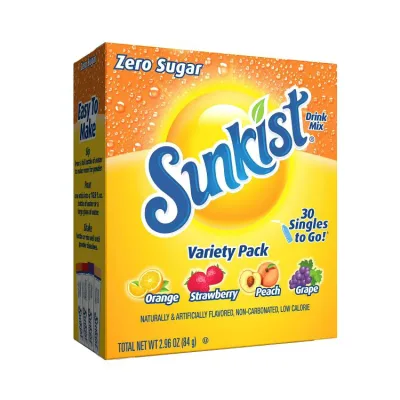 サンキスト バラエティパック シングルズトゥゴー パウダードリンクミックス 30袋入り Sunkist Variety Pack Singles-to-Go Powdered Drink Mix, 30 Count Packets 【お取り寄せ商品】