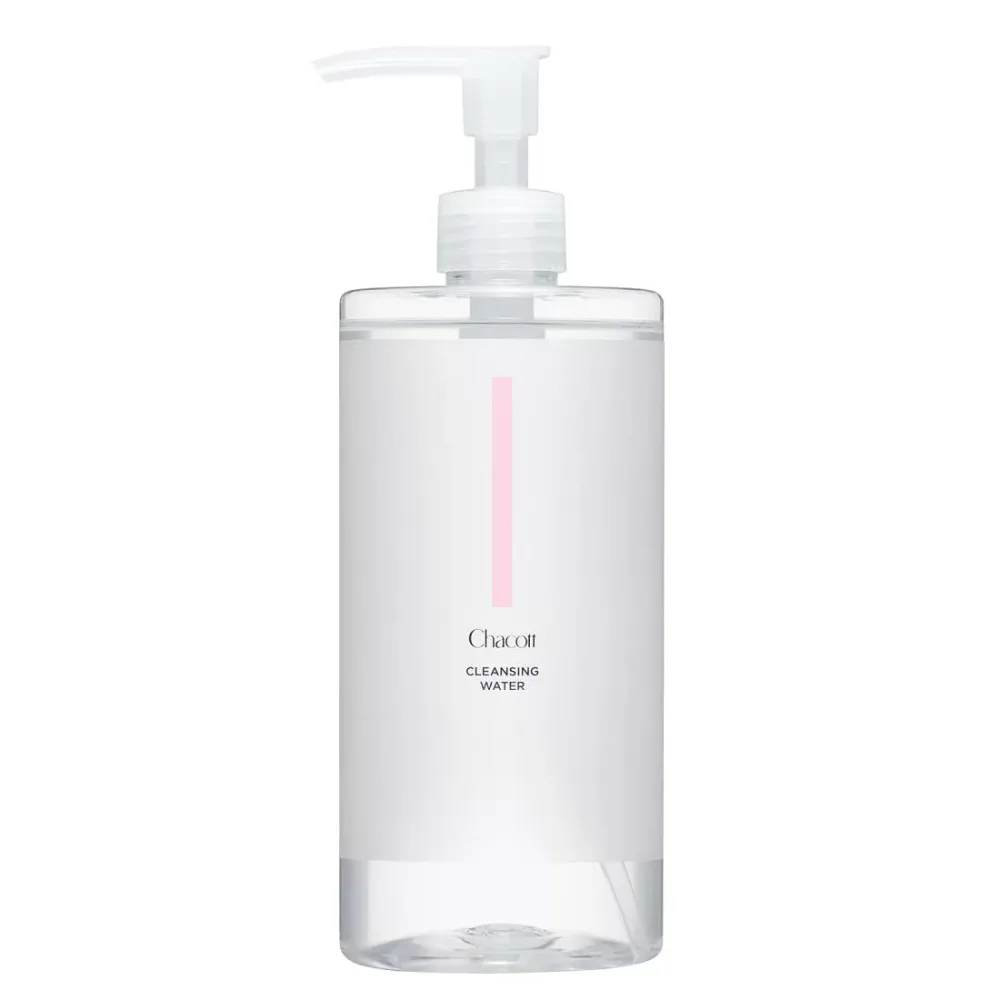 Chacott チャコット クレンジングウォーター ポンプ式 W洗顔&化粧水 500ml 001 レディース&メンズ用 ジェンダーレスコスメ (1個)