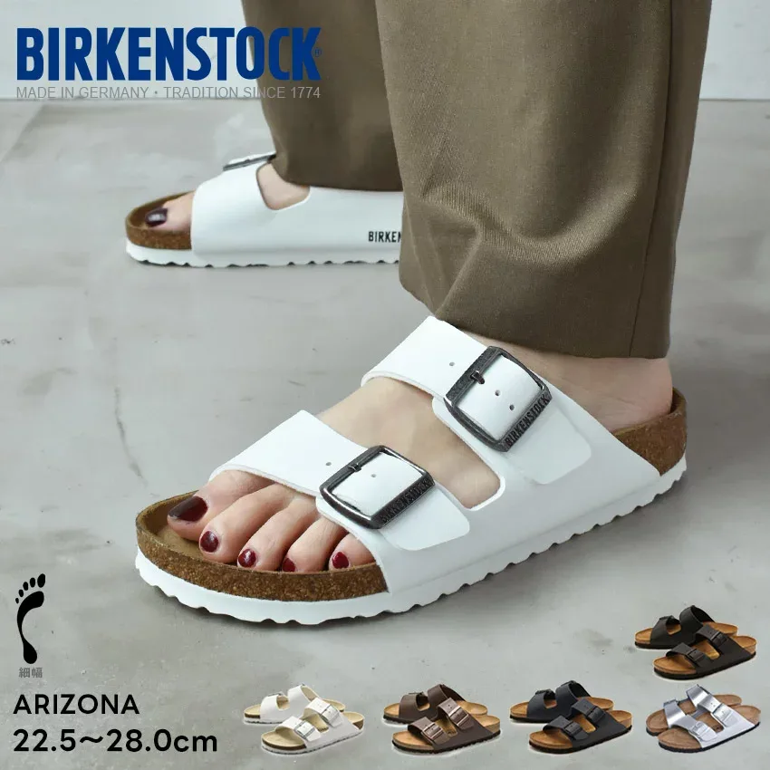 ビルケンシュトック アリゾナ BIRKENSTOCK サンダル メンズ レディース 黒 ブラック 白 ホワイト ARIZONA スポサン ビルケン サンダル コンフォートサンダル 細幅 ナローフィット NARROW FIT 歩きやすい 健康サンダル カジュアル スポサン 海 川|slz|