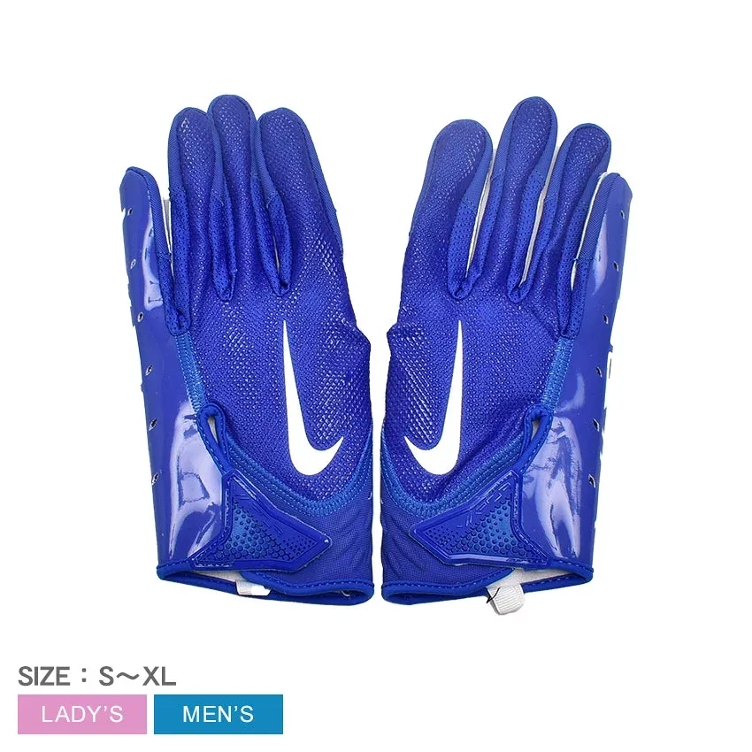【ネコポス配送】ナイキ グローブ メンズ レディース ヴェイパージェット NIKE VAPOR JET 7.0 N.100.3505 アメフト トレーニング シンプル ブランド ロゴ 試合 部活 スポーツ 運動 ZSPO ブルー 青|slz|