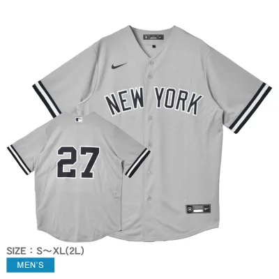 ナイキ ユニフォームシャツ メンズ OFFICIAL REPLICA JERSEY NIKE T770-NKGR ジャンカルロ・スタントン Giancarlo Stanton ニューヨーク・ヤンキース MLB メジャーリーグ トップス ベースボールシャツ ユニフォーム ウェア ZSPO 半袖|slz|