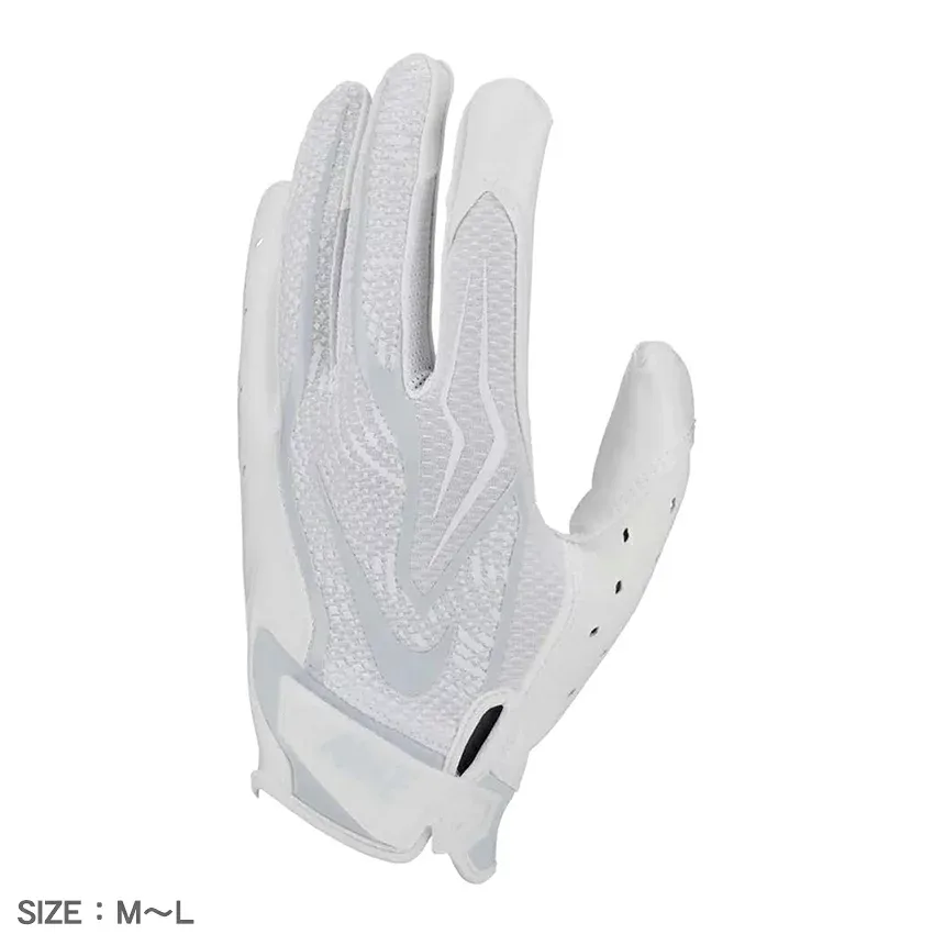 ナイキ ベイパージェット9.0 FG アメフト用品 ユニセックス ホワイト 白 NIKE FB0005 ナイキ フットボール アメフト レシーバー ワイドレシーバー用 キャッチグローブ トレーニング アメリカンフットボール 練習用 メンズ レディース|slz|
