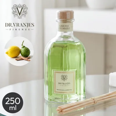 【航空便対象外商品】 ドットール・ヴラニエス ディフューザー 250ml & スティック アロマディフューザー ルームフレグランス ユニセックス グリーン 緑 Dr.Vranjes FRV0077MLNEEU ルームフレグランス 芳香剤 アロマディフューザー インテリアフレグランス 香り|slz|