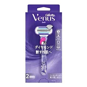 P&G ジレット ヴィーナス 艶すべ肌 ホルダー (本体+替刃 2個)