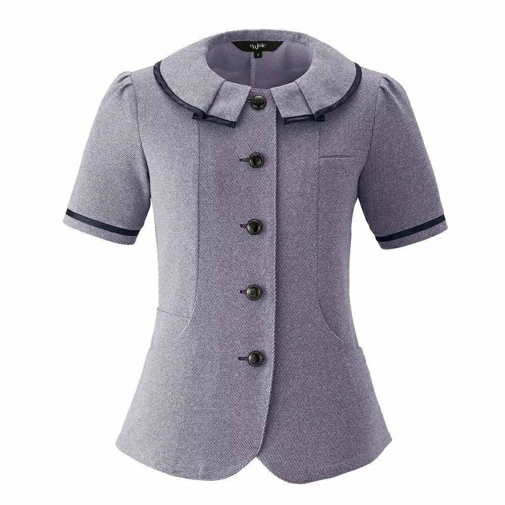 【取り寄せ】enjoie アンジョア オーバーブラウス 26752 (ZQ068) 21〜23号 春夏 2025Spring&SummerCollection