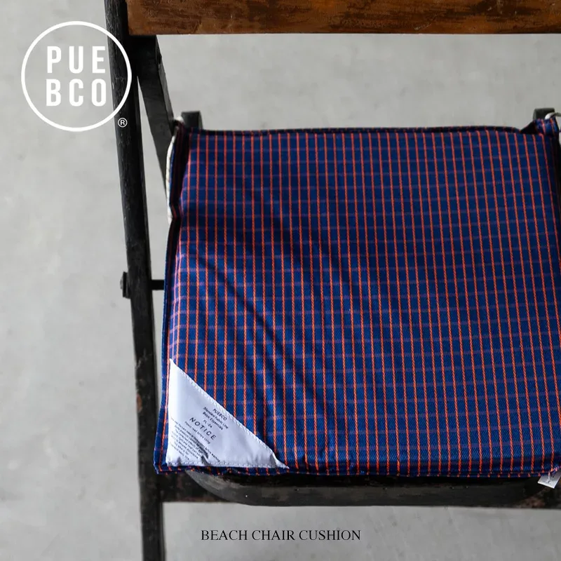 PUEBCO (プエブコ) BEACH CHAIR CUSHION / ビーチ チェア クッション H37cm x W37cm x D3cm シート クッション 座布団 ラミネート加工生地 防水