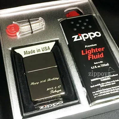 zippo ジッポ/ジッポー ライター 名入れ 喜ばれる!世界で1つのオリジナル(完成イメージ画像を確認できる・ジッポ文字彫刻ギフトセット)