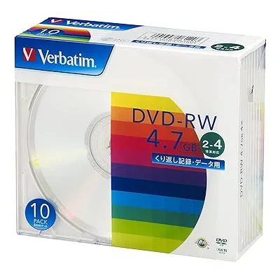 バーベイタム データ用 DVD-RWくり返し記録 4.7GB 10枚 シルバーディスク 2-4倍速 DHW47Y10V1